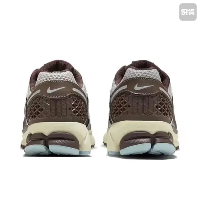Nike Brown Beige Layered Synthetic Cage Open Mesh Upper Running Shoes 5