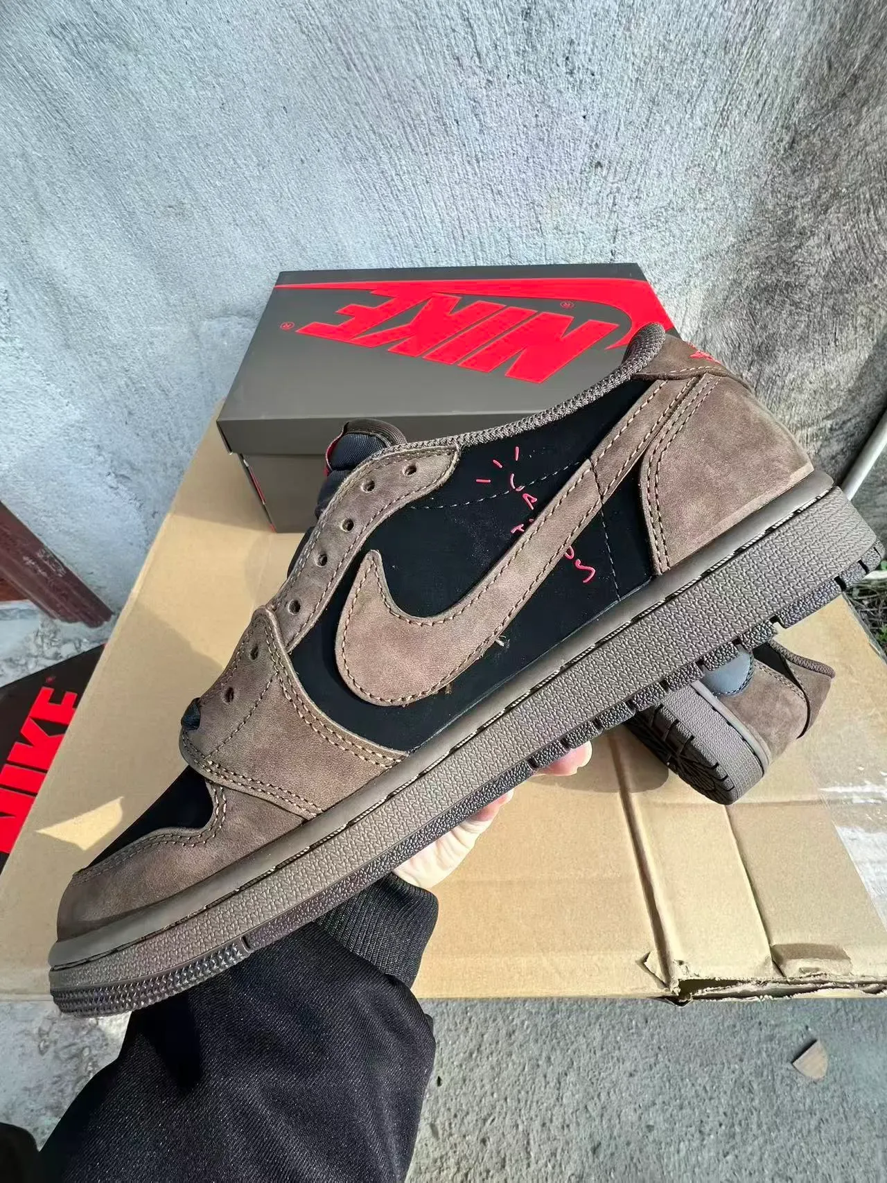 Nike Brown Black Deconstructed Lifestyle Sneakers 5