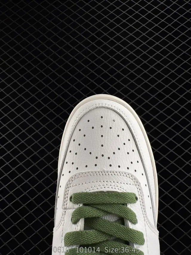 Nike Court Vision Low White and Sage Green Lifestyle Sneakers 5