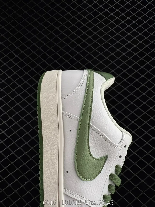 Nike Court Vision Low White and Sage Green Lifestyle Sneakers 6
