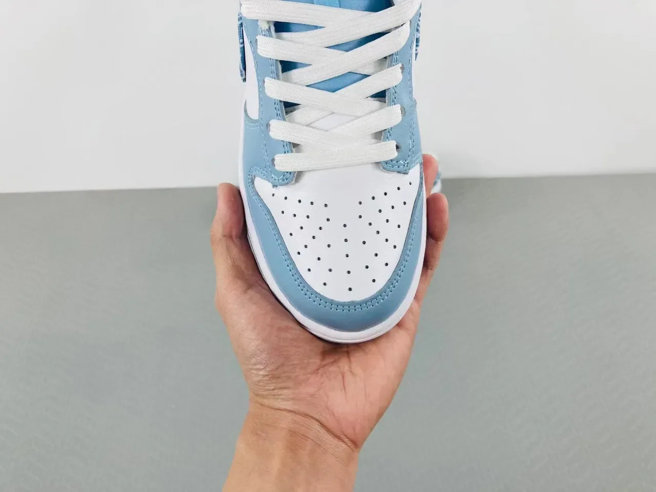 Nike Dunk Low Bandana Print Light Blue White Lifestyle Sneakers 12