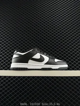 Nike Dunk Low Black White Lifestyle Sneakers 2