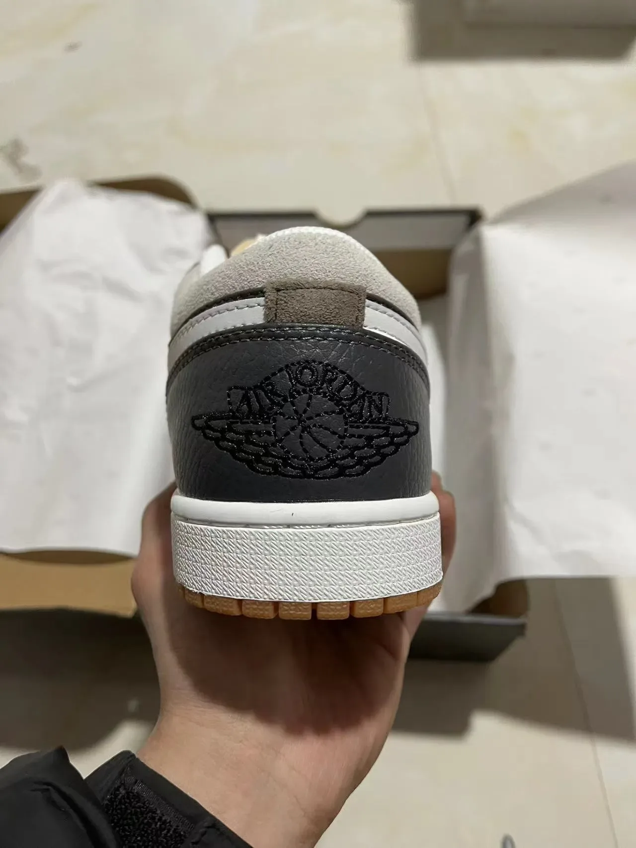 Nike Dunk Low Dark Gray White Gum Lifestyle Sneakers 6