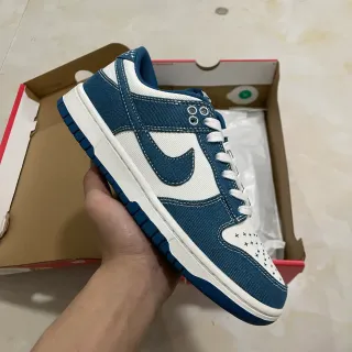 Nike Dunk Low Denim Navy and White Lifestyle Sneakers