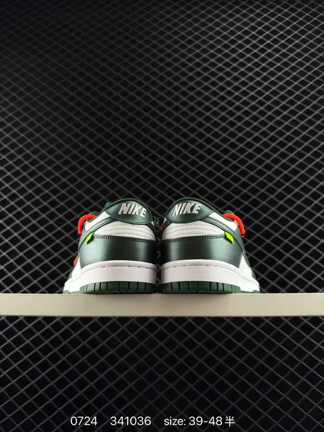 Nike Dunk Low Green White Red Lace Lifestyle Sneakers 3