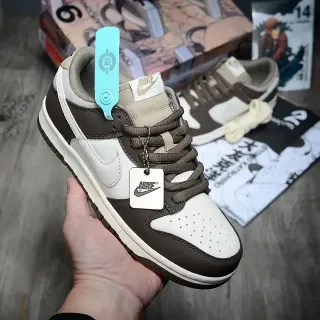 Nike Dunk Low White Brown Lifestyle Sneakers
