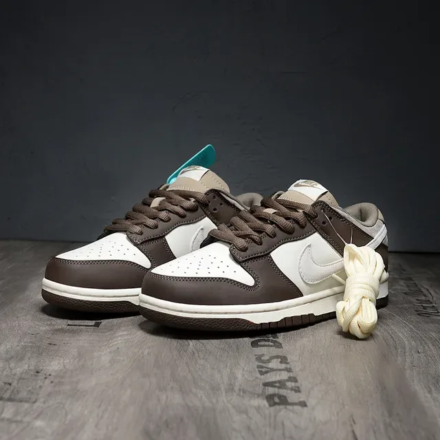 Nike Dunk Low White Brown Lifestyle Sneakers 3