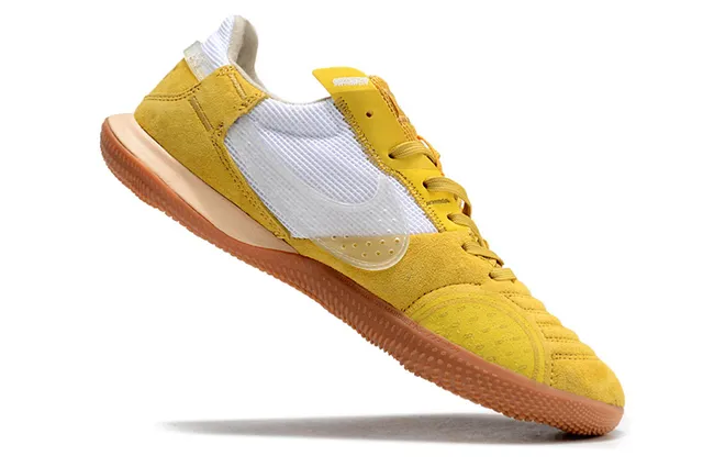 Nike Gato Jaune moutarde Blanc Chaussures de football indoor 2