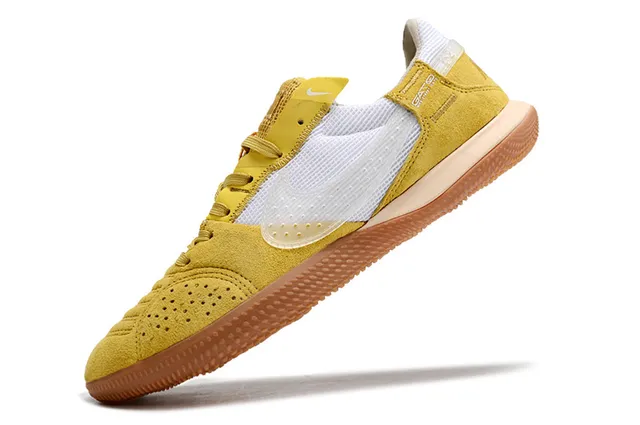Nike Gato Jaune moutarde Blanc Chaussures de football indoor 3