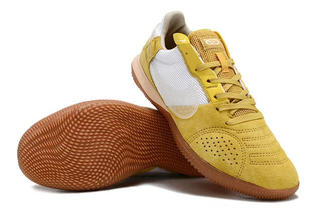 Nike Gato Jaune moutarde Blanc Chaussures de football indoor 4