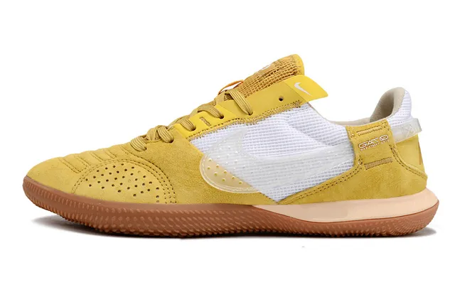 Nike Gato Jaune moutarde Blanc Chaussures de football indoor 7