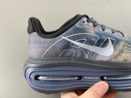 Nike Gray Blue Midsole Iridescent Printed Overlay Chunky Sneakers 3