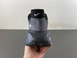 Nike Gray Blue Midsole Iridescent Printed Overlay Chunky Sneakers 4