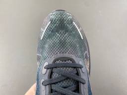 Nike Gray Blue Midsole Iridescent Printed Overlay Chunky Sneakers 5