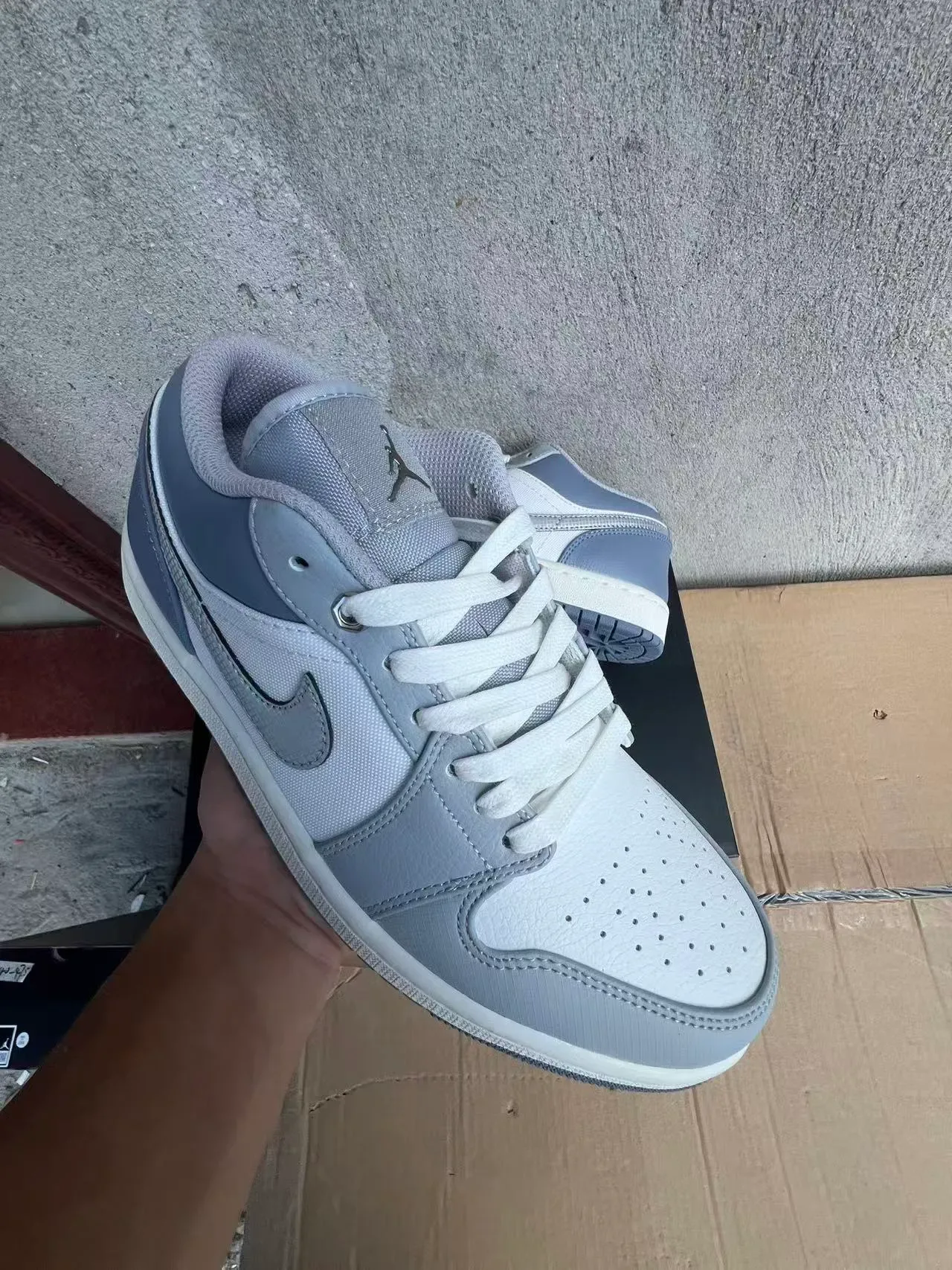 Nike Gray White Low-Top Cupsole Sneakers 2