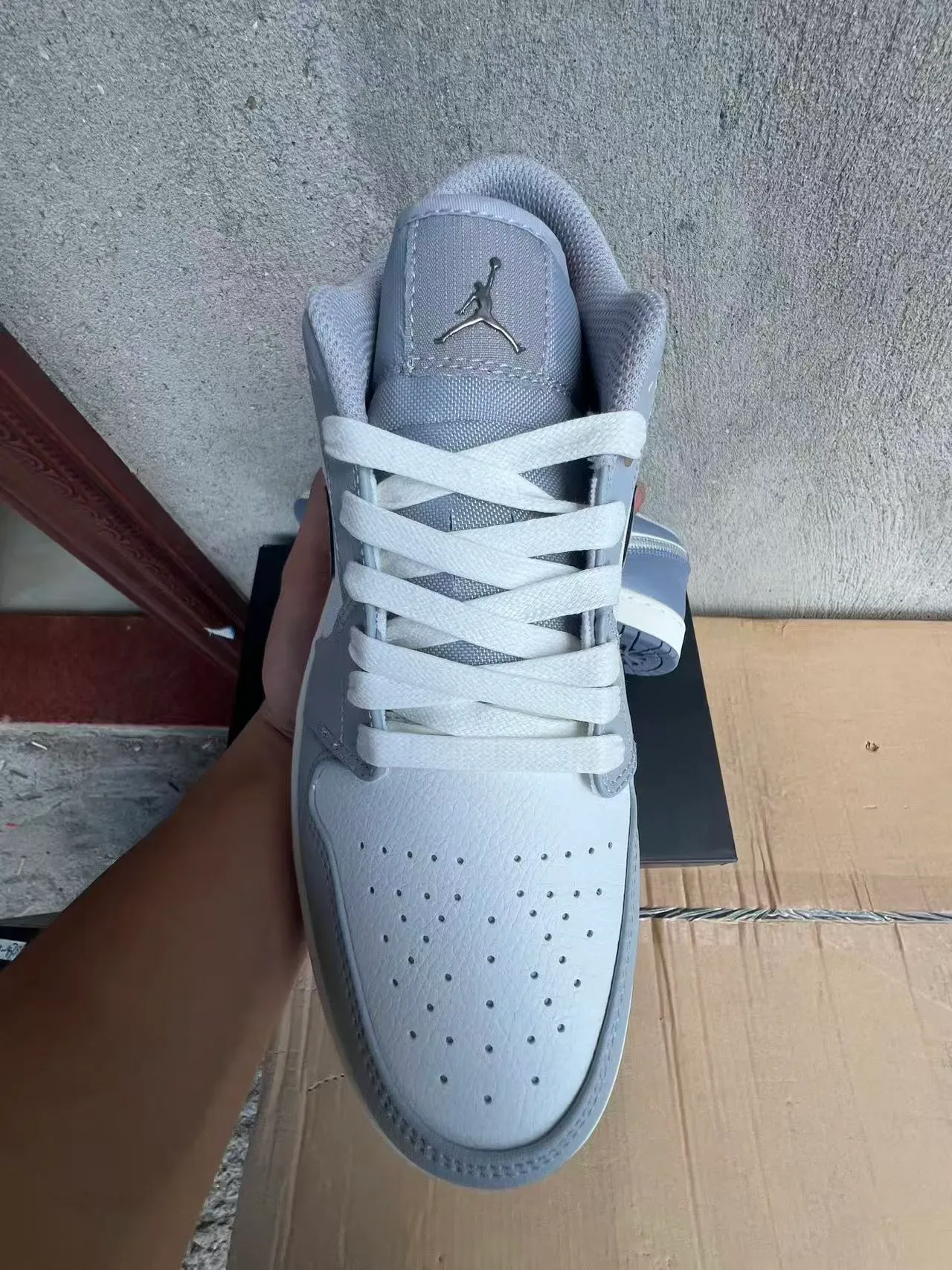Nike Gray White Low-Top Cupsole Sneakers 3