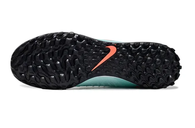 Nike Vert Orange Upper Maille Collet Chaussure Turf Chaussures de Football 6