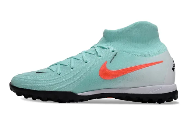 Nike Vert Orange Upper Maille Collet Chaussure Turf Chaussures de Football 8