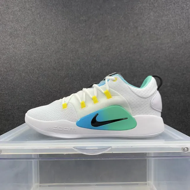 Nike Hyperdunk White Blue Low-Top Mesh Upper Basketball Shoes 2