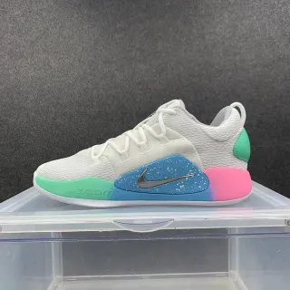 Nike Hyperdunk सफेद बहुरंगी हाई-टॉप सिल्हूट टेक्स्चर्ड निट अपर बास्केटबॉल जूते