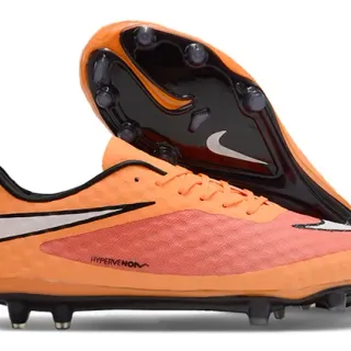 Nike Hypervenom Orange Black Firm-Ground Soccer Shoes