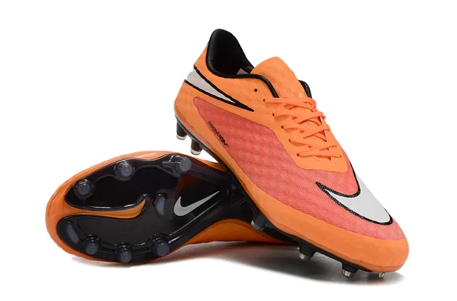 Nike Hypervenom Orange Black Firm-Ground Soccer Shoes 4