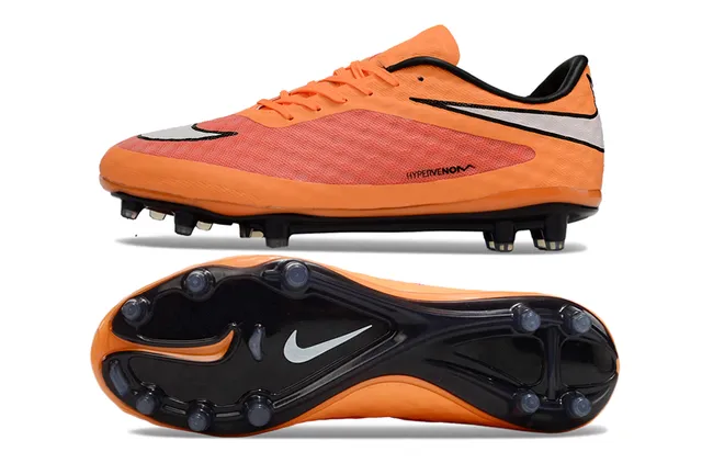 Nike Hypervenom Orange Black Firm-Ground Soccer Shoes 6