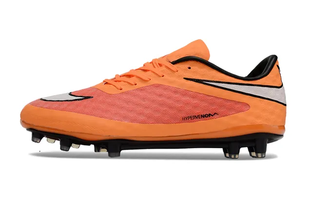 Nike Hypervenom Orange Black Firm-Ground Soccer Shoes 7