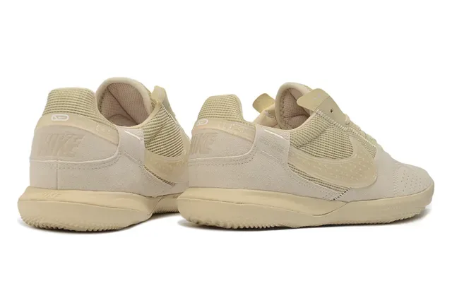 Nike Indoor Soccer Shoe Beige Monochrome Lifestyle Sneaker 5