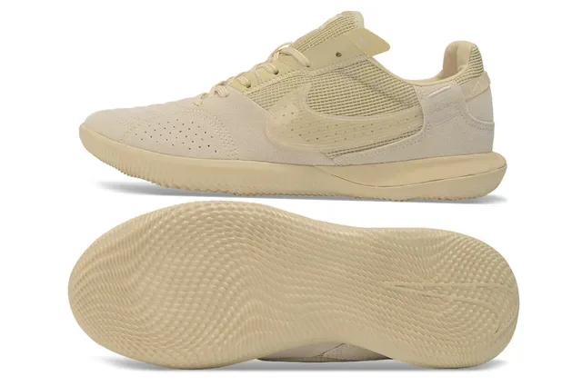 Nike Indoor Soccer Shoe Beige Monochrome Lifestyle Sneaker 6