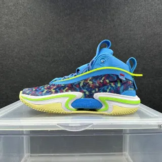 Nike Ja 1 बहुरंगी नीला नीओन लाइम बास्केटबॉल जूते