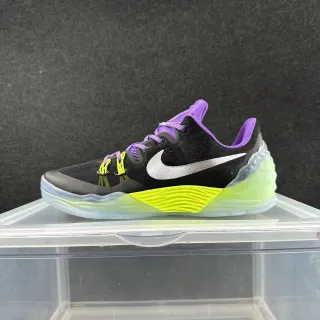 Nike Kobe 8 काला बैंगनी नियोन पीला बास्केटबॉल जूते