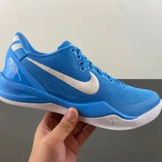 Nike Kobe 8 System Blue White Basketball Shoes