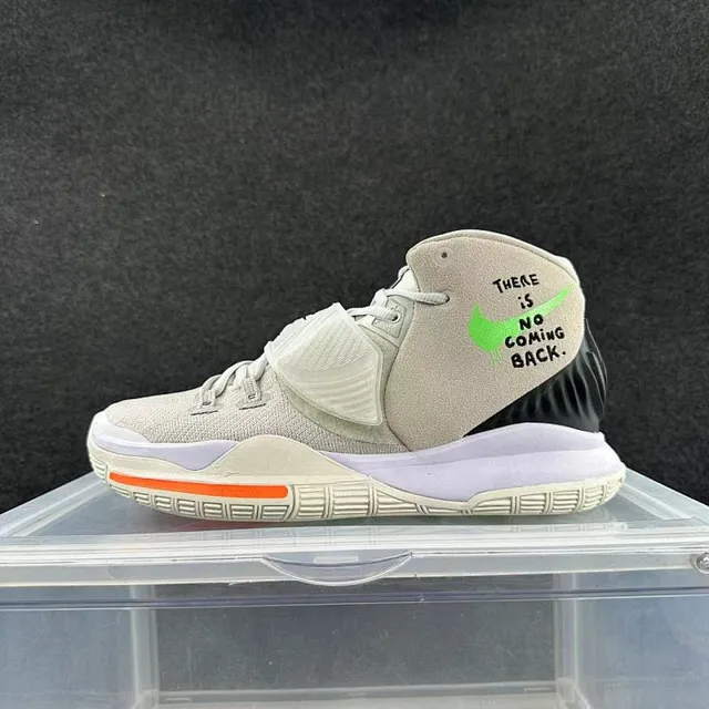 Nike Kyrie 6 'No Coming Back' Beige Green Basketball Shoes 2