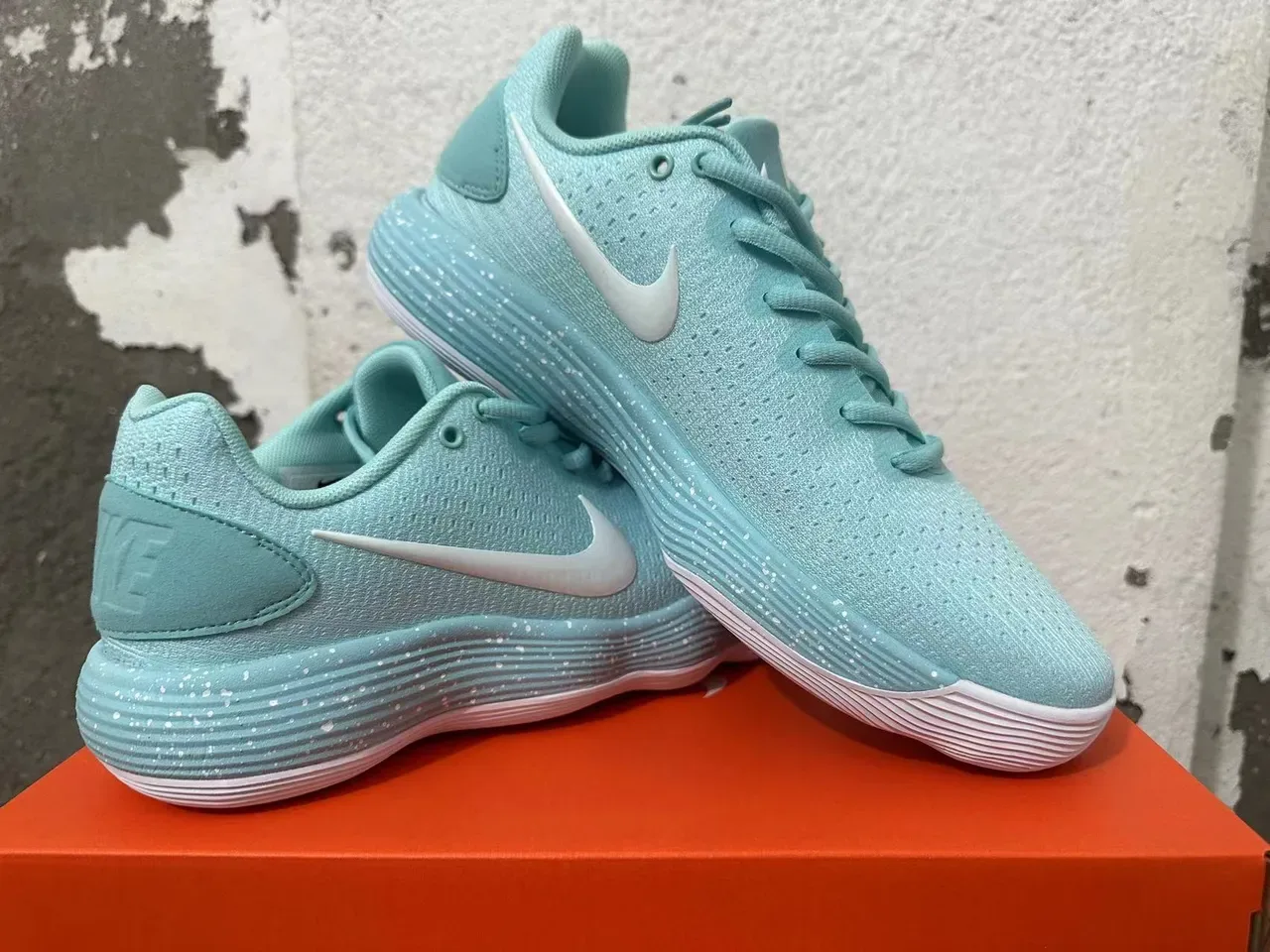 Nike LunarEpic Low Flyknit Mint White Speckled Lifestyle Sneakers 5