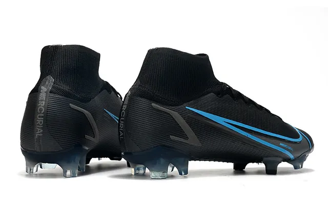 Nike Mercurial Noir et Bleu Firm-Ground Chaussures de football 7