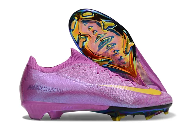 Nike Mercurial Pink Multicolor Iridescent Upper Holographic Soleplate Firm-Ground Soccer Shoes 1