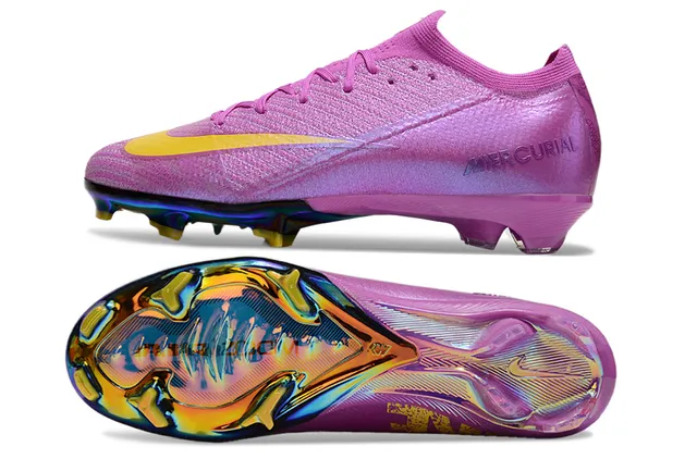 Nike Mercurial Pink Multicolor Iridescent Upper Holographic Soleplate Firm-Ground Soccer Shoes 5