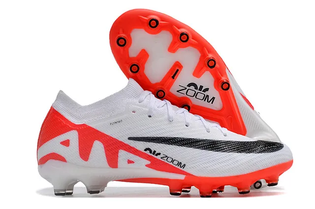 Nike Mercurial Superfly IX Elite White Orange Black أحذية كرة القدم للعشب الاصطناعي 2