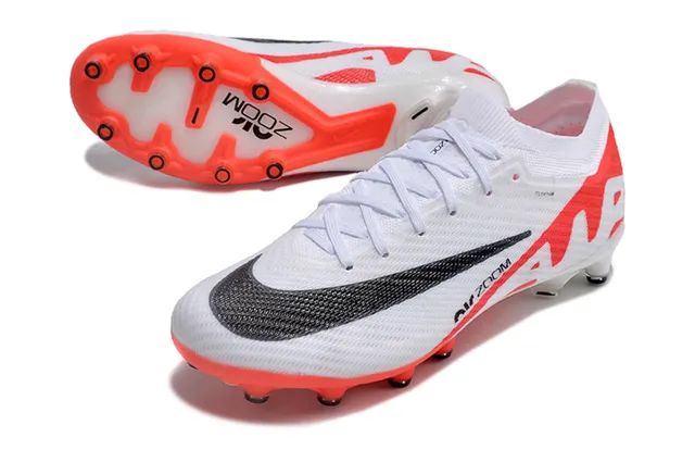 Nike Mercurial Superfly IX Elite White Orange Black أحذية كرة القدم للعشب الاصطناعي 4