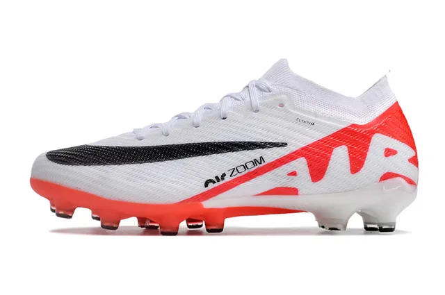 Nike Mercurial Superfly IX Elite White Orange Black أحذية كرة القدم للعشب الاصطناعي 7