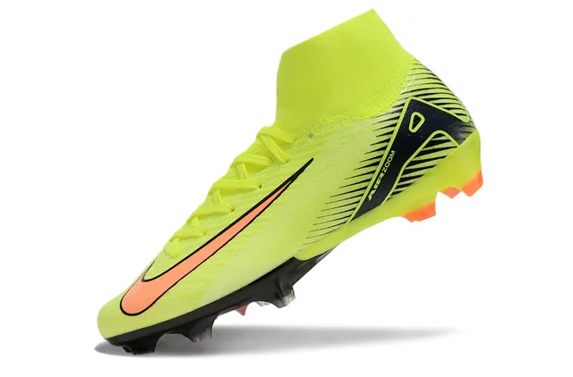 Nike Mercurial Superfly Neon Yellow Black Orange Firm-Ground Soccer Shoes 5