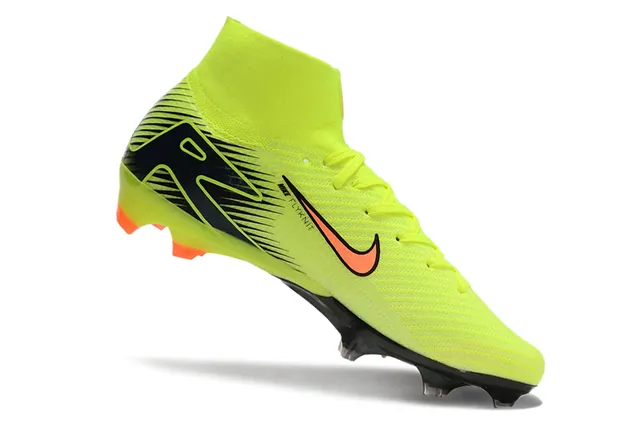 Nike Mercurial Superfly Neon Yellow Black Orange Firm-Ground Soccer Shoes 6