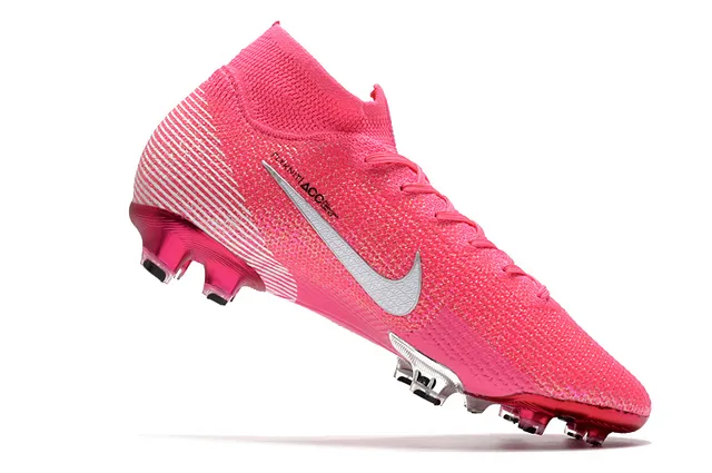 Nike Mercurial Superfly Rose Blanc Argent Chaussures de football à crampons pour sol ferme 3