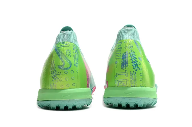 Nike Mercurial Turf vert iridescent rose Turf chaussures de football 4
