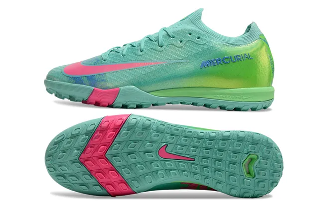 Nike Mercurial Turf vert iridescent rose Turf chaussures de football 5
