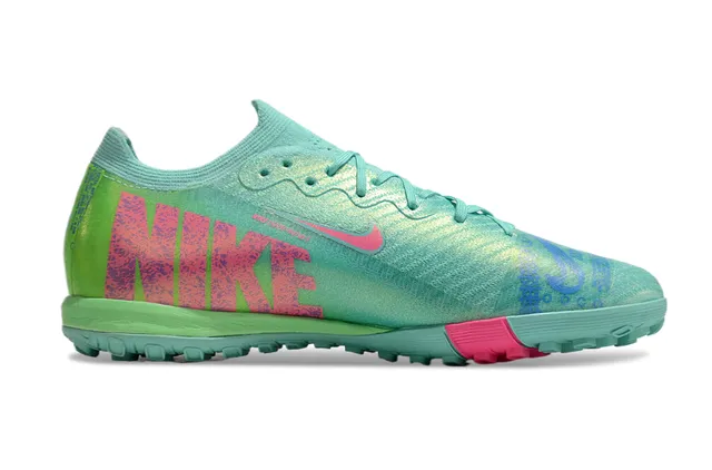 Nike Mercurial Turf vert iridescent rose Turf chaussures de football 7