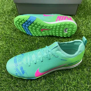 Nike Mercurial Turf Mint Green Pink Blue Turf Soccer Shoes
