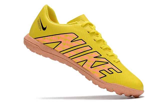Nike Mercurial Turf Yellow Black Neon Pink Turf sapatos de futebol 8