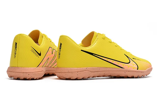 Nike Mercurial Turf Yellow Black Neon Pink Turf sapatos de futebol 12
